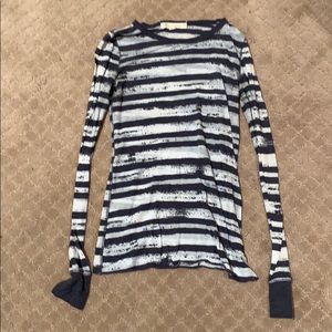 Striped Long Sleeve Tee Shirt